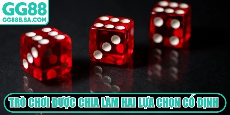 Tài Xỉu Online Gg88 - Phiên Bản Casino Độc Đáo Nên Thử Trò chơi được chia làm hai lựa chọn cố định ở mọi bàn cược